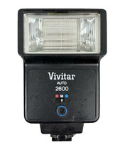 Vintage Vivitar 2600 Auto Flash Standard Hot Shoe Mount Original Box Untested