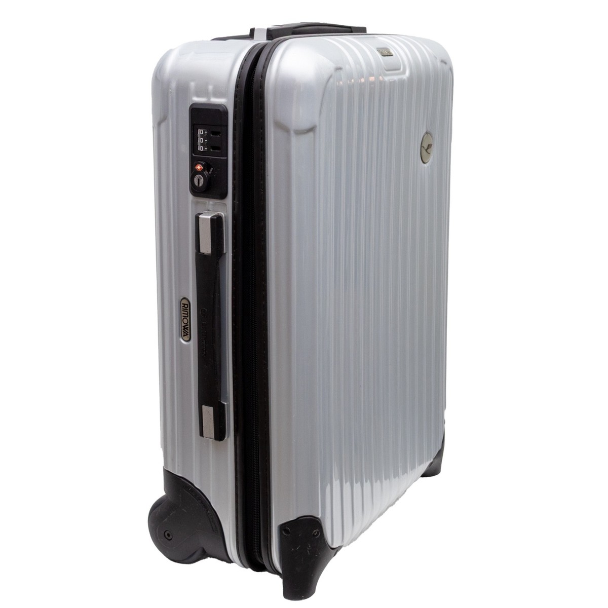 Rimowa Lufthansa Cabin Carry On Suitcase Silver Hard Shell 2 Wheel