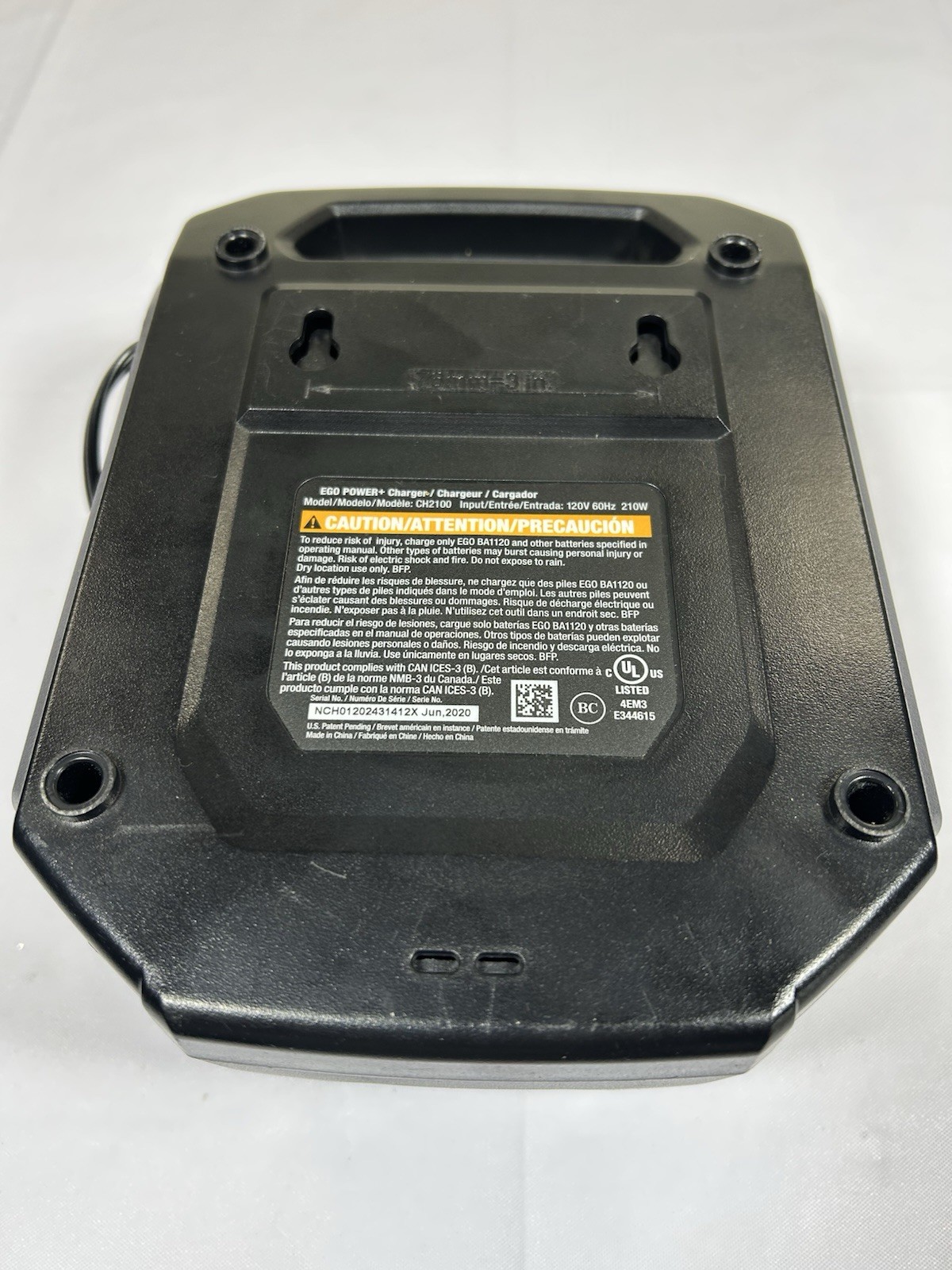 EGO POWER+ CH2100 210W 56V Lithium-ion Battery Charger - NEW w/o Box