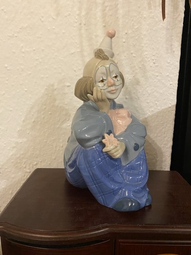 Vintage Paul Sebastian Fine Porcelain DREAMS Sad Clown Figurine In Original Box
