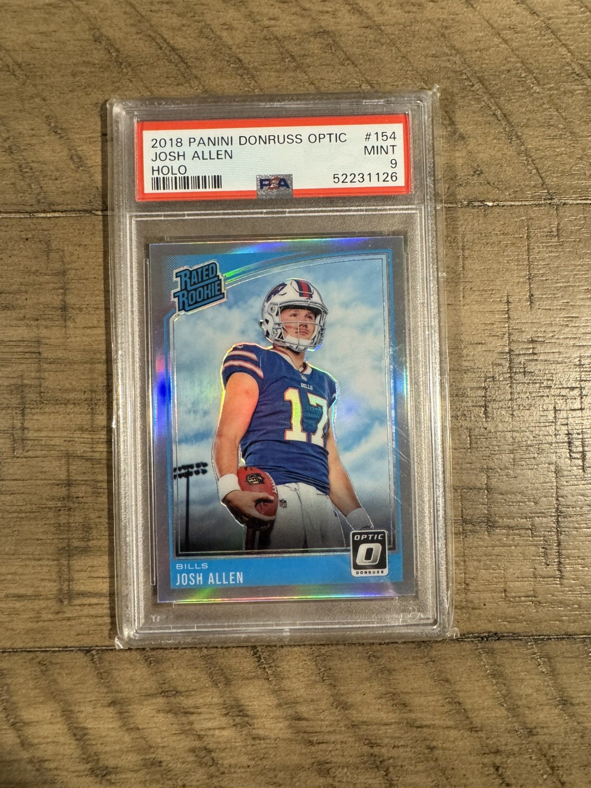 2018 Panini Donruss Optic Holo #154 Josh Allen RC PSA 9 🔥
