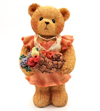 Vintage 1996 Cherished Teddies Barbara  Giving Thanks For Our Family   141305