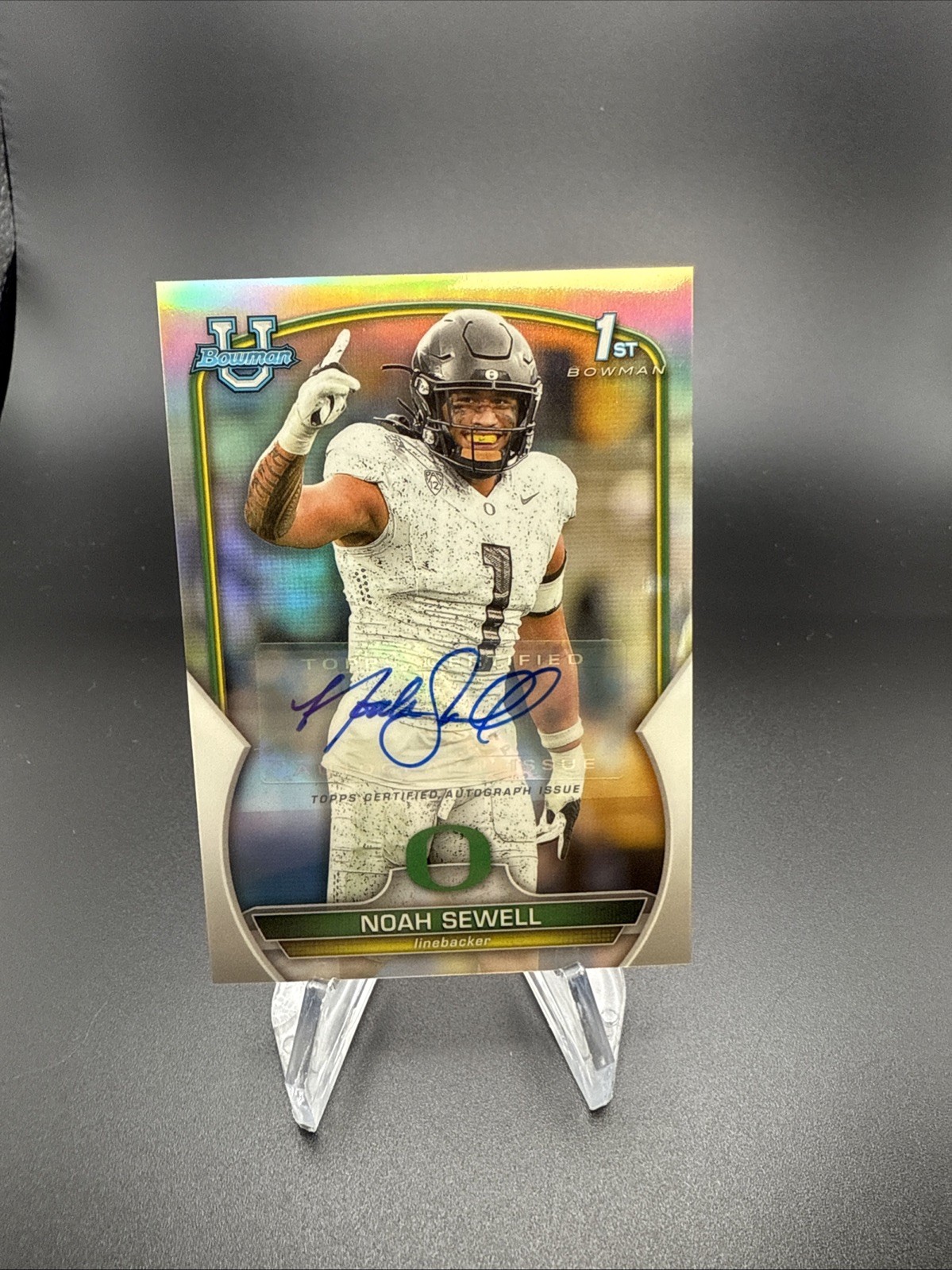 2022 Bowman University Chrome - Chrome Prospect Autographs Noah Sewell #57...