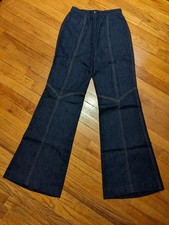 True Vintage 1970s Patty Woodard Women's Denim Bell Bottom Pants sz 12
