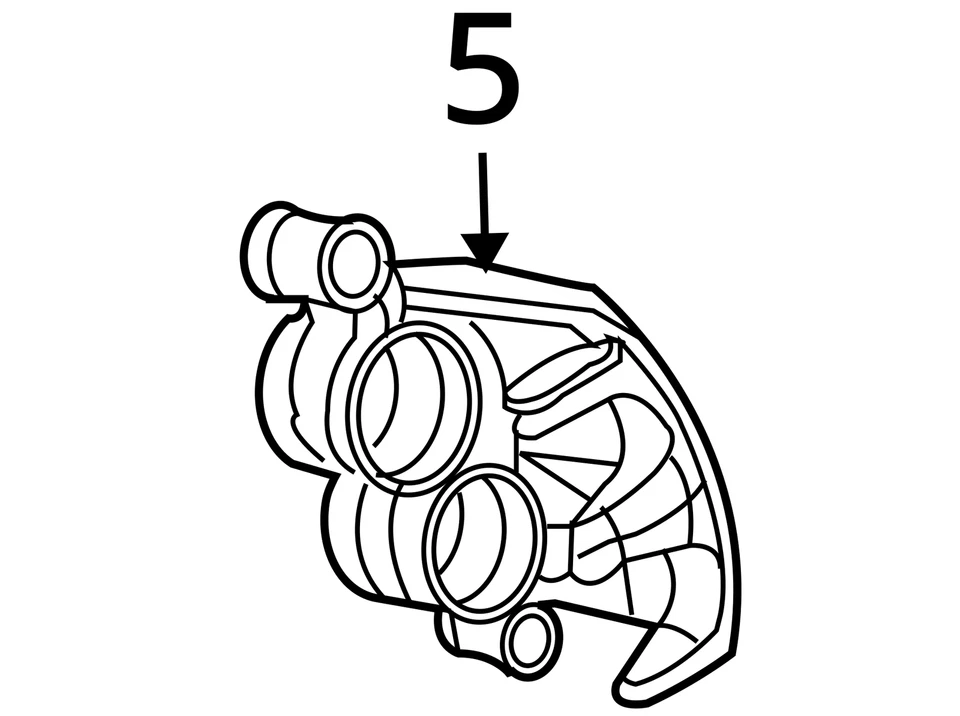 CHRYSLER DISC BRAKE CALIPER 68064360AA NEW OEM 68064360AA - Image 3 of 3