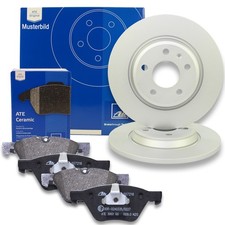 ATE Bremsscheiben 278mm + Ceramic Bremsbeläge Hinten passend für Mercedes SL