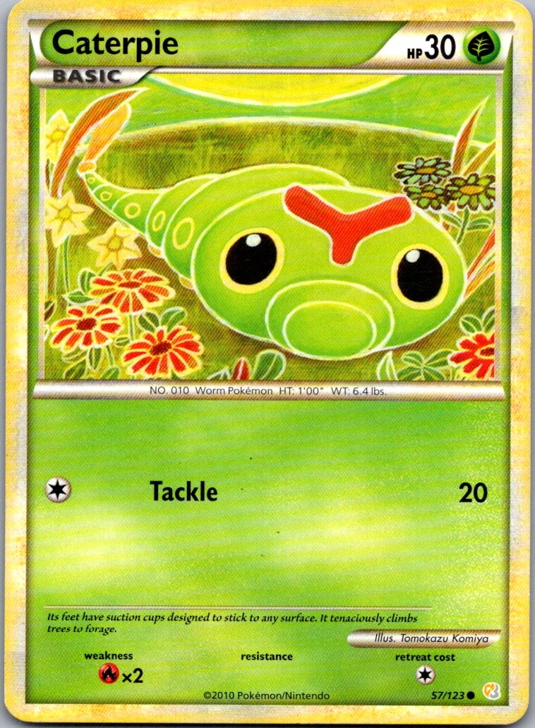 Caterpie 57/123 HeartGold SoulSilver Common LP