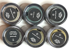Lot of 6 BareMinerals Shades of Green  Khaki Assorted Eye Shadow Color