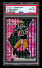 2020 Panini Mosaic Camo Pink: #211 Jordan Love PSA 10 GEM MINT