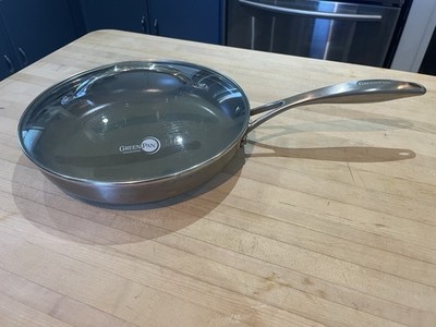 GreenPan Signature Edition 10  Frying Pan Skillet Ceramic Nonstick PFAS-Free Lid