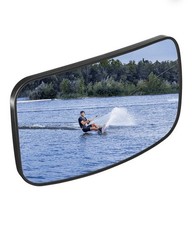 KEMIMOTO Boat Rear View Mirror Ski Marine Pontoon Mirror with 300 Curved Surface
