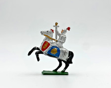 Knight on Horse Toy Soldier Figures Metal Teutonic Crusaders Japan