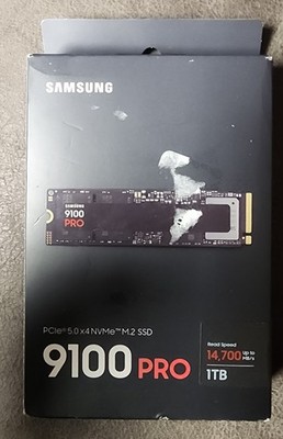 Samsung 9100 Pro 1TB Internal SSD PCIe Gen 5x4 NVMe MZ-VAP1T0B/AM (Open BOX)