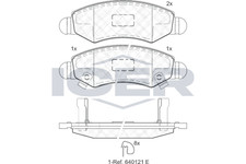 Bremsbelagsatz Vorne Bosch-System für Opel Agila A H00 Justy III G3X ab 89->