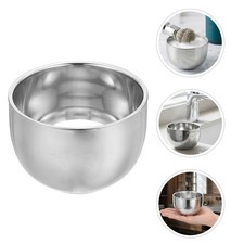 Reusable Stainless Steel Shaving Soap Bowl Hot Wet Shave Mug for Barbers