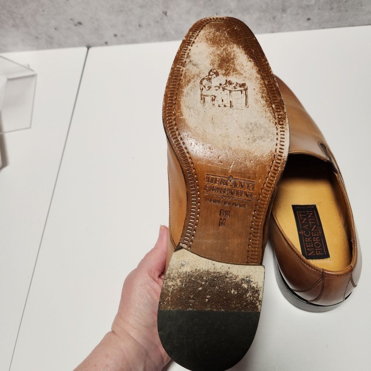 Mercanti Fiorentini Mens Loafers 8.5M Kenya Spray Tan Leather Slip-On Shoes Mercanti Fiorentini Mens Loafers 8.5M Kenya Spray Tan  main image 2