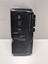 Sanyo Mini Cassette Recorder. M-5697, TESTED & WORKS