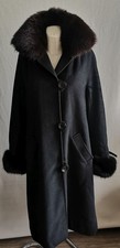Dejac Paris Womens Black Wool Coat Size M L