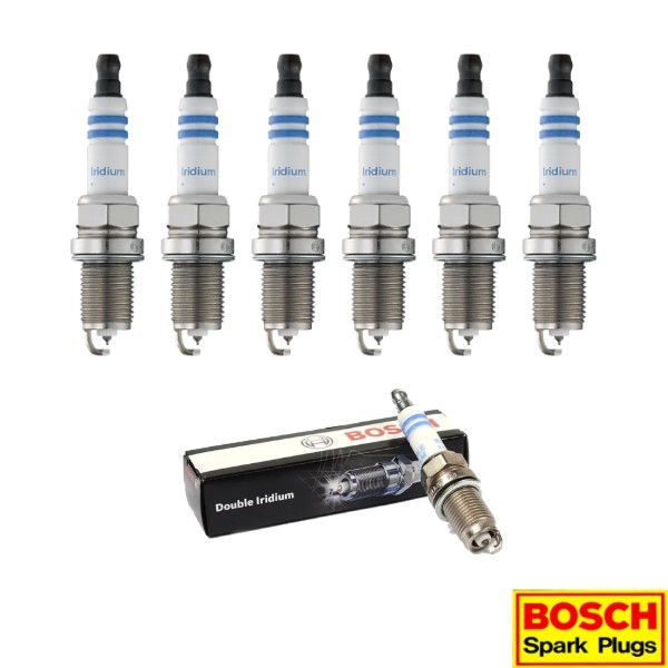 New Set of 6 BOSCH Double Iridium Spark Plug for Accord/ Acura MDX RL TL V6