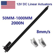 2000N Linear Actuator 12V Heavy Duty IP65 Waterproof Stroke 2" 40" 1000MM 450lbs
