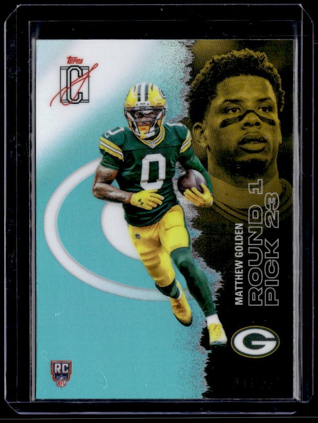 2025 Topps Signature Class #111 Matthew Golden Chrome Teal Refractor #/225