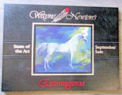 Wayne Newton Arabian Horse Sale VTG Catalog 1985: Extravaganza State of Art Sale