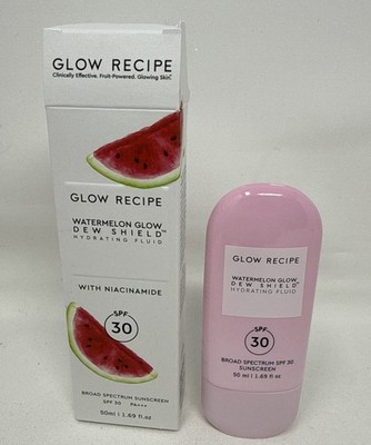 Glow Recipe Watermelon Glow Hydrating Fluid SPF 30, 1.69 oz 50 ml BNIB RN 21