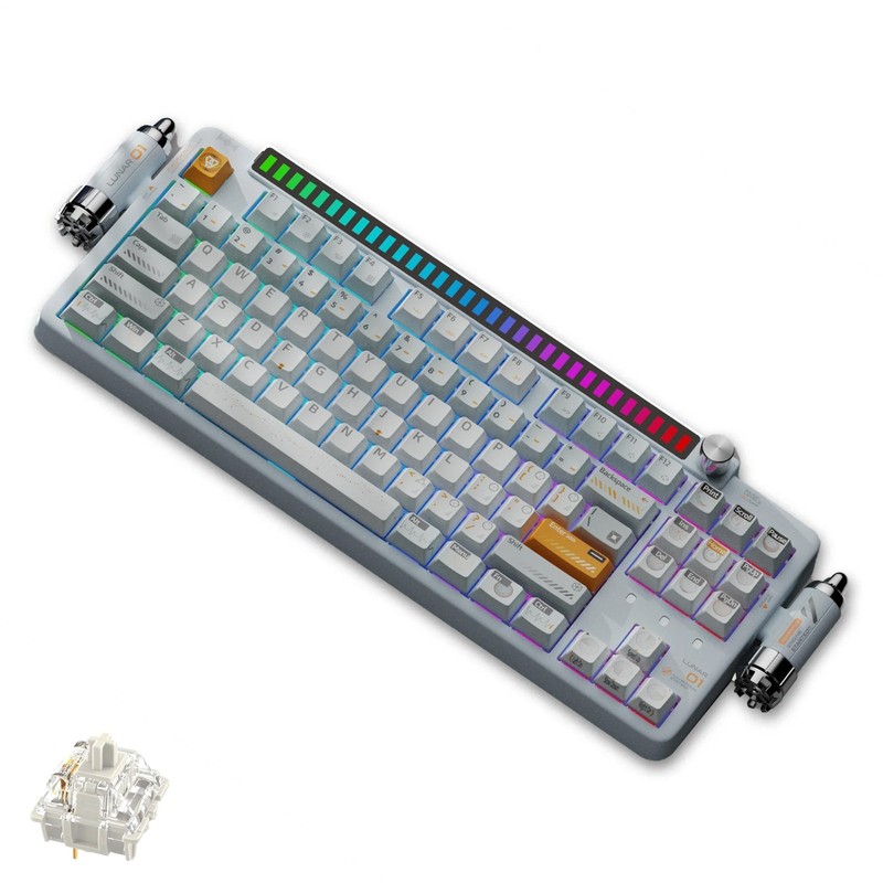 Kuzney L01P Mechanical Keyboard Hot-swappable PBT Keycaps fit for MacOS Windows
