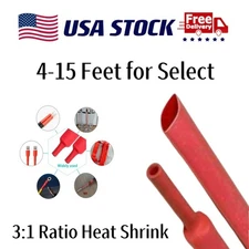 Heat Shrink Tubing 3:1-Wire Insulated Red Protect Sleeve Waterproof for Marine