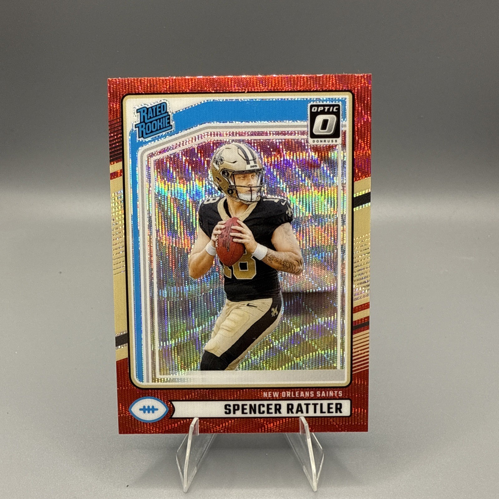 2024 Donruss Football Spencer Rattler Optic Preview Red Wave #359