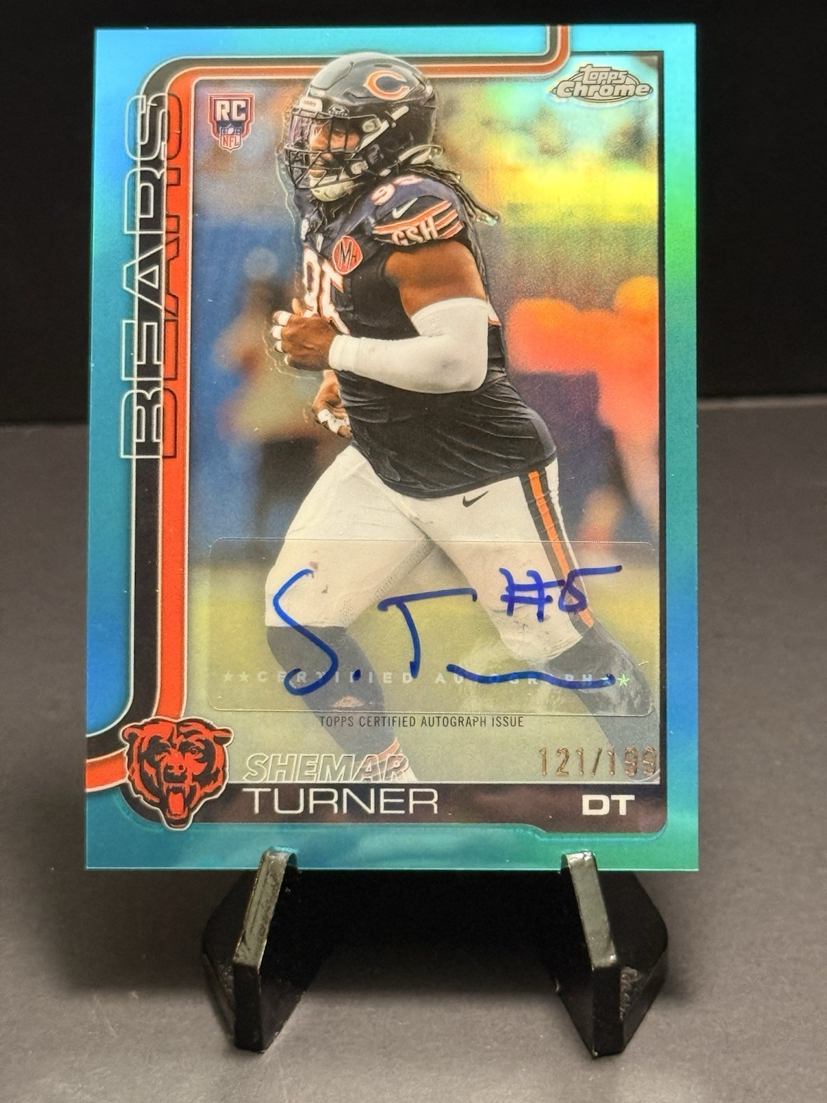 Shemar Turner Rookie Auto 2025 Topps Chrome #RA-ST Teal Refractor /199 RC