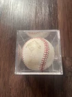 2008 World Series Signed Baseball In Acrylic Protective Case Unverified