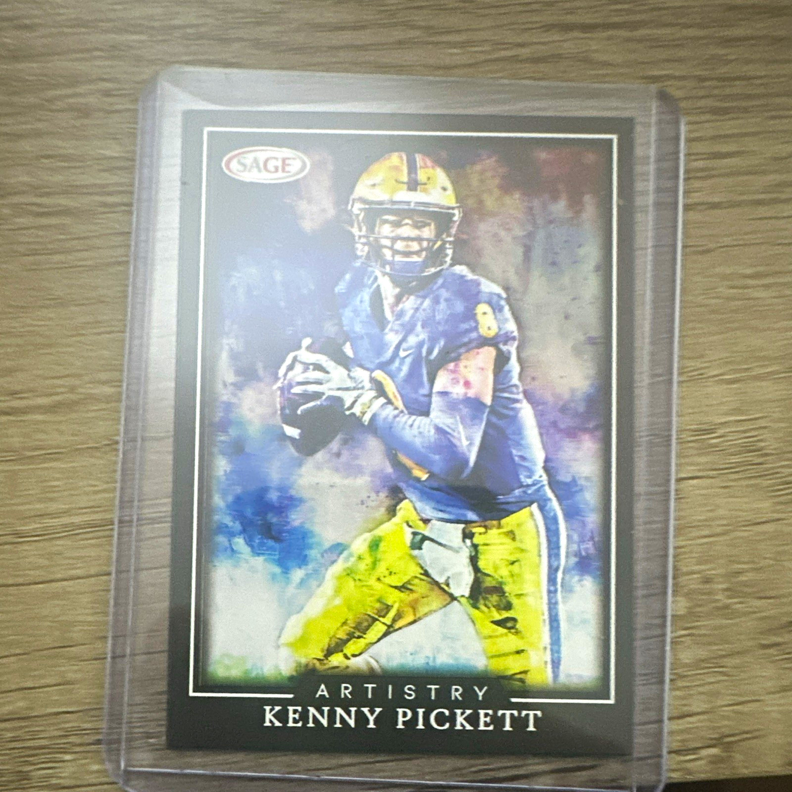 SAGE 2022 Artistry Insert Kenny Pickett Pitt Panthers Football Card #ART-KP