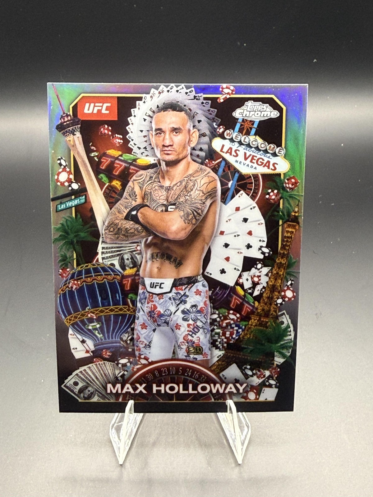 2025 Topps Chrome UFC #TNS-3 Max Holloway Titans