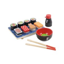 Sushi Slicing Play Food Set, Wooden Pretend Play Kitchen Toys for K... Fast Ship