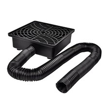 Catch Basin Gutter Downspout Extensions, 12"×12" Low Profile Catch Basin