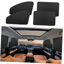 Side Window Shade Car Curtains - Privacy Sun Shades Magnetic 100 D-4pcs Black