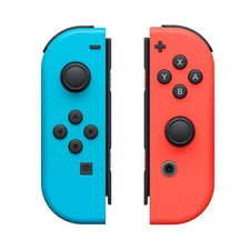 Joy-Con Paire de Manettes de Jeu pour Console Nintendo Switch - Bleu/Rouge Néon