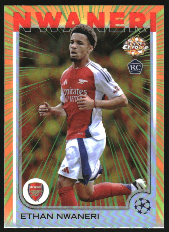 2024-25 Topps Chrome Club Competitions Radiating Rookies #RR-7 Ethan Nwaneri RC