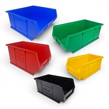 Plastic Parts Lin Bins Component Storage Boxes Workshop Picking Bin Wall Rack