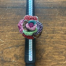 Women's Rhinestone Flower Multicolor Stretch Band Fashion Dressy/Casual Ring