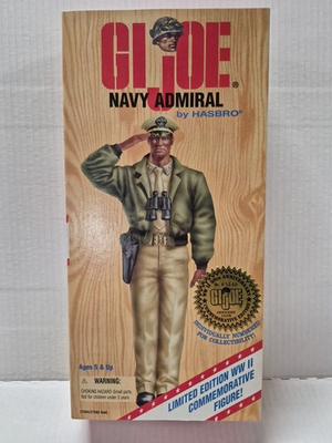 #ad #ad 1996 GI Joe Navy Admiral Hasbro Limited Edition WW II Commemorative Figure $24.99