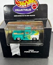 Hot Wheels Collectible 1956 56 Ford F-100 Pickup Truck Green Diecast 164 Flames Hot Wheels Collectible 1956 56 Ford F-100 Pickup Truck Green Diecast 164 Flames