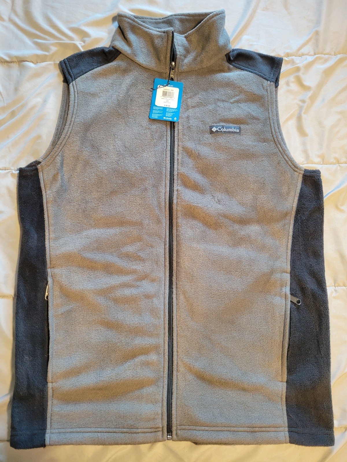 Columbia Vest * NEW with Tags * Adult LT * Steens Mountain * Fleece Gray/Black