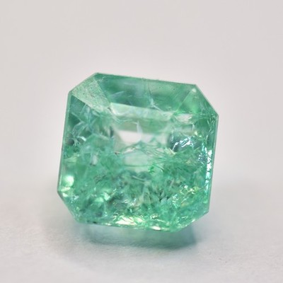CERTIFIED 9 Ct Square Cut NATURAL Green Emerald Loose Gemstone For Mother's Day