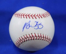Michael Young JSA COA Autograph Major League OML Signed Baseball
