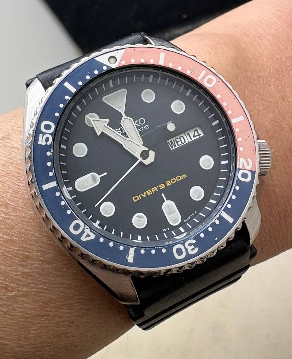Seiko 7S26-0020 SKX009 Diver Watch Navy Wristwatch Used | eBay Seiko 7S26-0020 SKX009 Diver Watch Navy Wristwatch Used | eBay