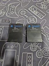 Sony PlayStation 2 PS2 Memory Card 8MB Lot of 2 MagicGate OEM TESTED