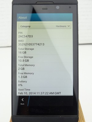 BlackBerry Z10 STL100-3 - 16GB - GSM 4G Cell Phone Black (Unlocked) (Single SIM)