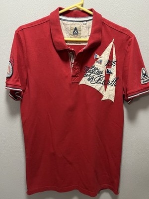 Gaastra St. Barth Sailing Yacht Racing Polo Nautical 2015 Red Men s Medium